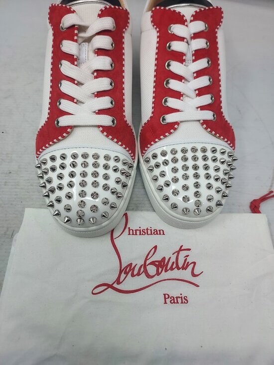 Christian Louboutin MENS Louis Junior Spike Low Top Sneaker main image 10